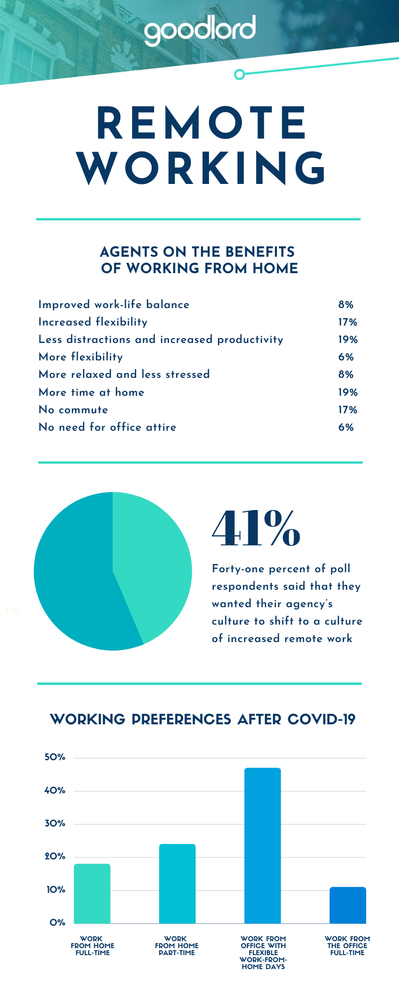 Remote working infographic